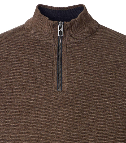 Casa Moda 454479000 677 Coffee Zip Top