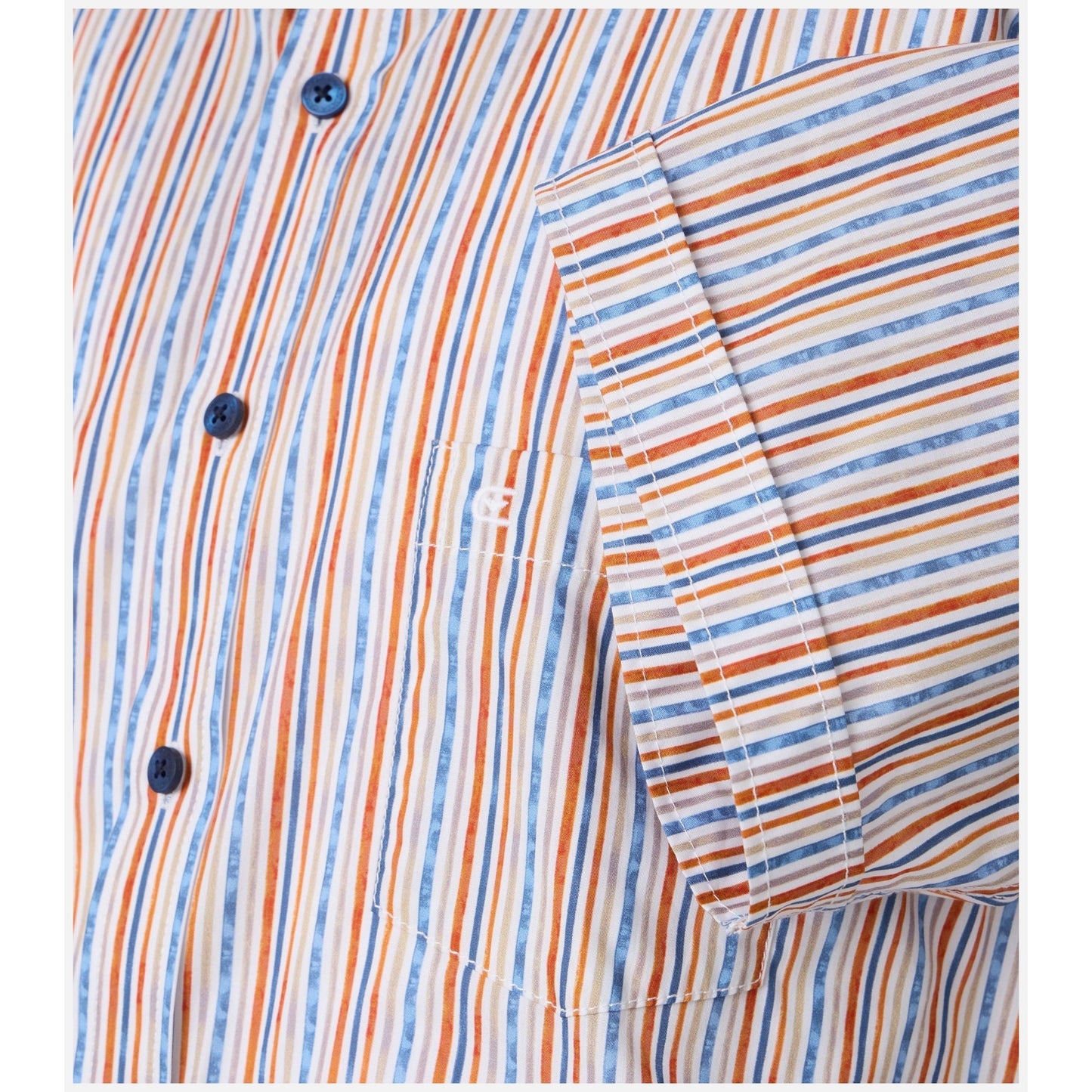 Casa Moda 954392700 450 Striped Short Sleeve Casual Shirt