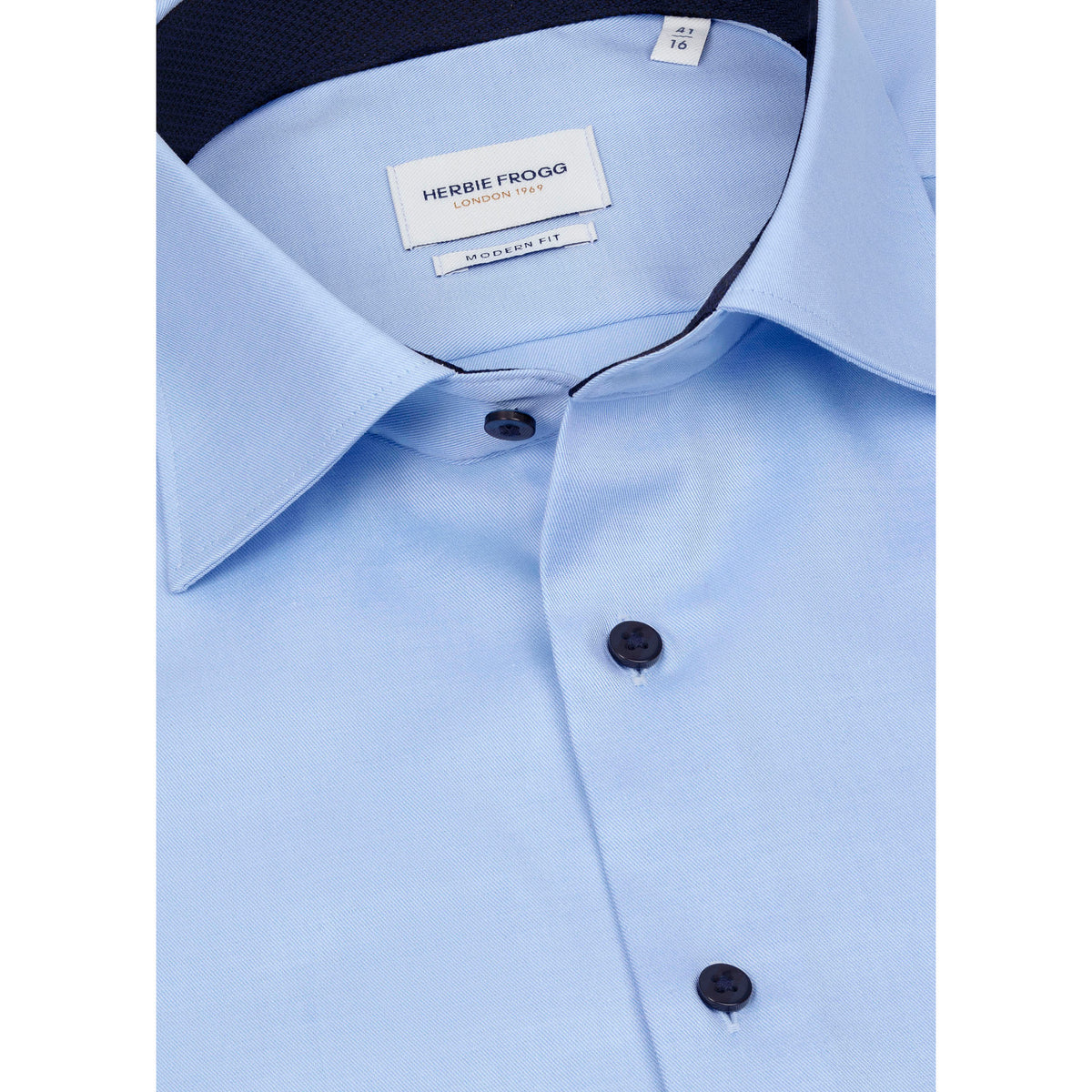 Herbie Frogg 52162 Blue Modern Fit Shirt