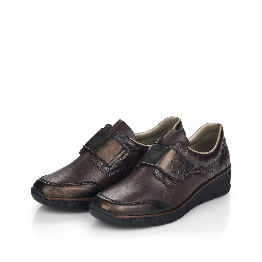 Rieker 53750-25 Doris Antique/Merbau/Nougat Casual Shoes