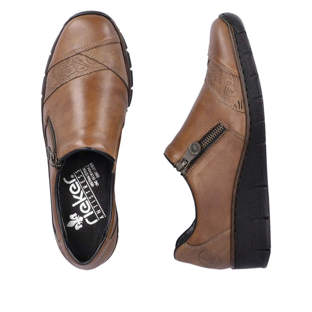 Rieker 53761-24 Doris Nutmeg/Chestnut Casual Shoes