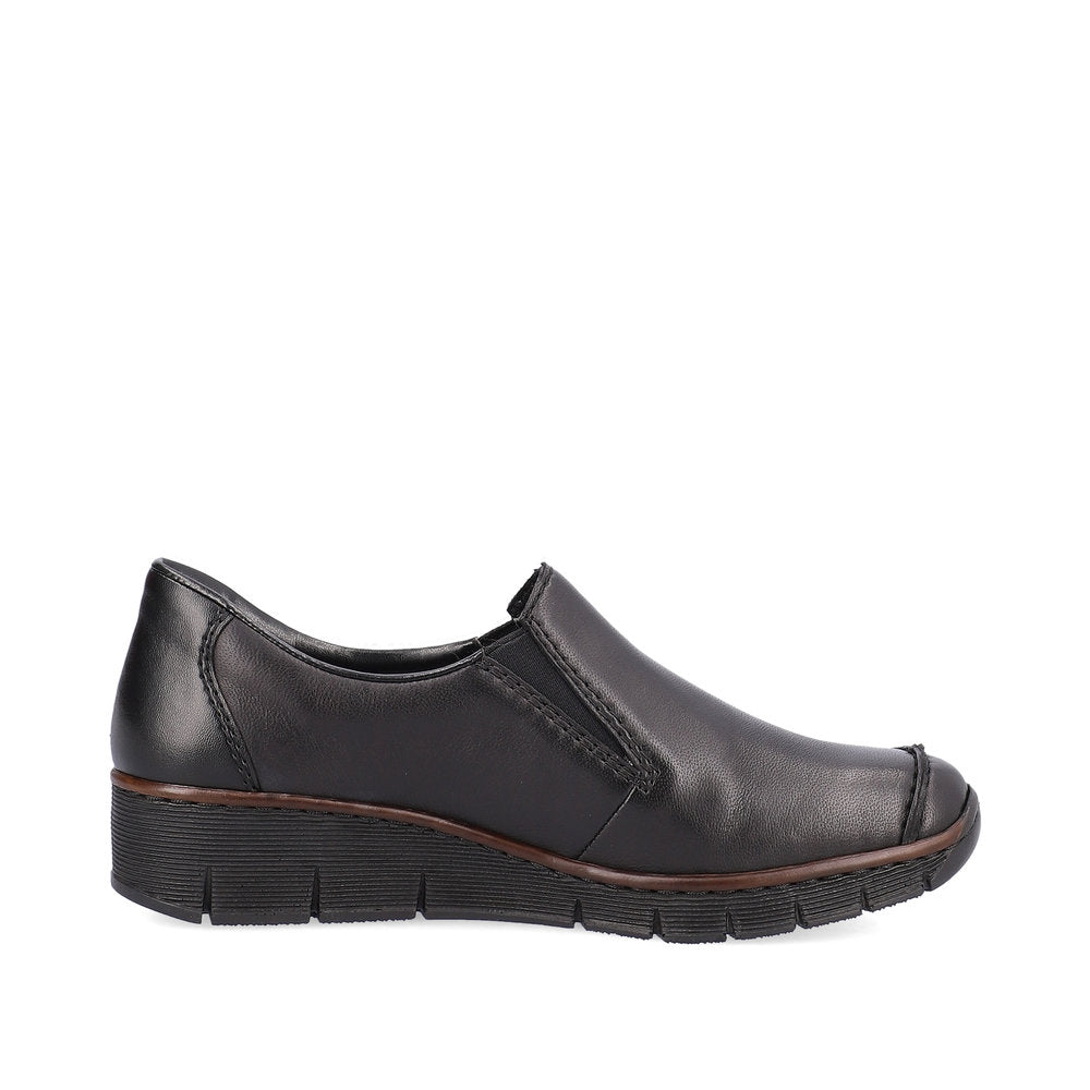 Rieker 53783-00 Doris Black/Brandy/Black Casual Shoes