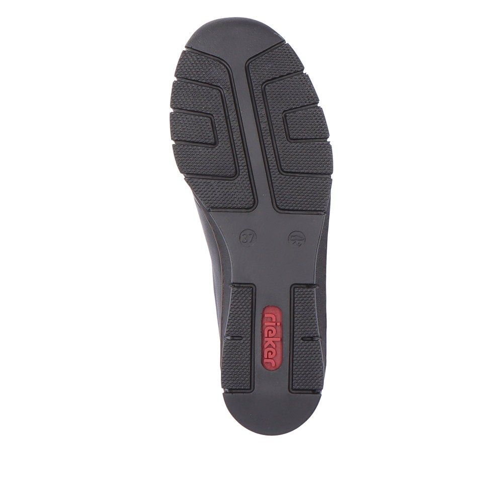 Rieker 53783-00 Doris Black/Brandy/Black Casual Shoes