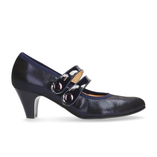 Bioeco By Arka 5536 2558+0355 Navy Shimmer Dress Shoes