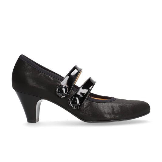 Bioeco By Arka 5536 2677+0083 Black Shimmer Dress Shoes