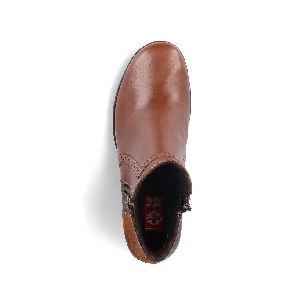 Rieker 57186-24 Addison Nutmeg/Brandy/Venison Boots