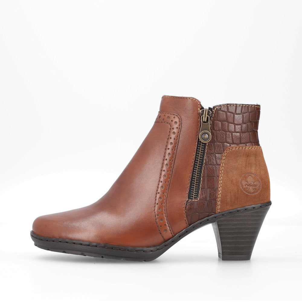 Rieker 57186-24 Addison Nutmeg/Brandy/Venison Boots