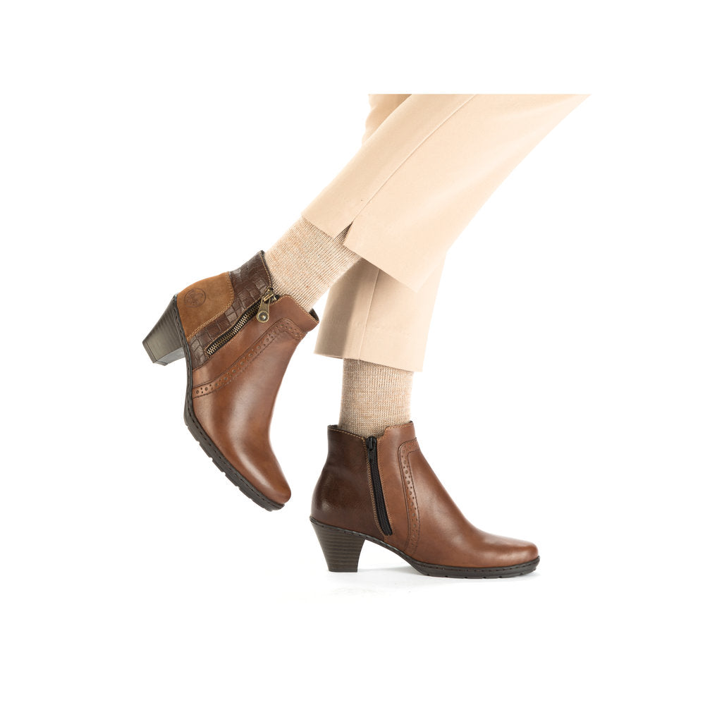 Rieker 57186-24 Addison Nutmeg/Brandy/Venison Boots