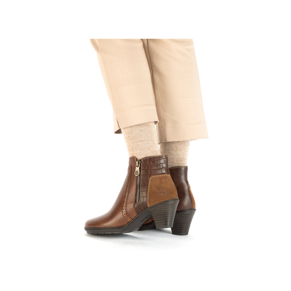 Rieker 57186-24 Addison Nutmeg/Brandy/Venison Boots