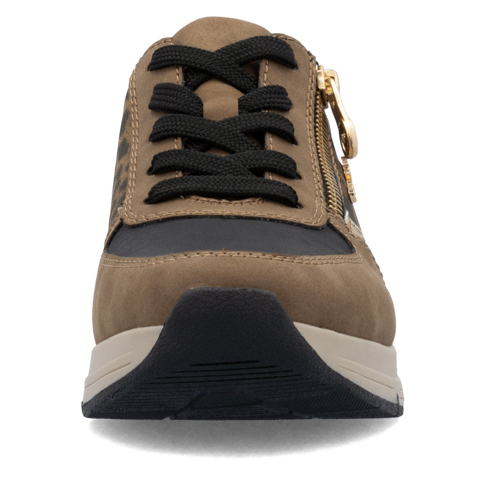 Rieker 58902-24 Wood Black Light Gold Trainers