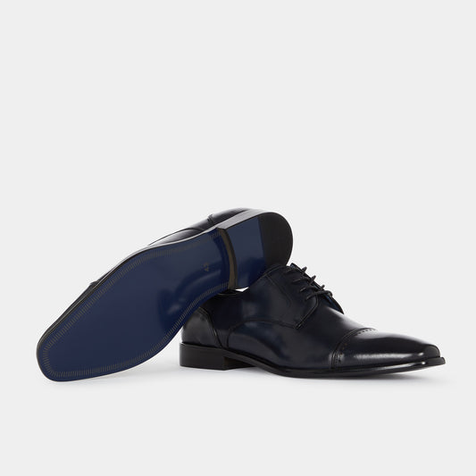 Remus Uomo Bonuci 02188 Navy Leather Derby Shoes