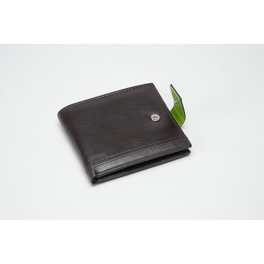 Wallace 614112 Brown/Lime Green RFID Wallet