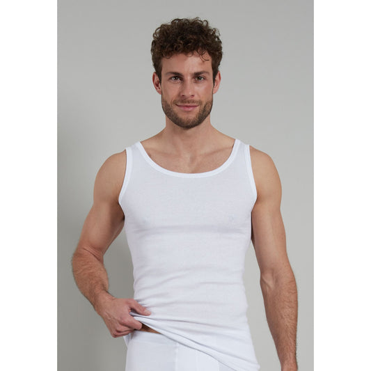 Götzburg 646441 1 White Round Neck Singlet 2 Pack