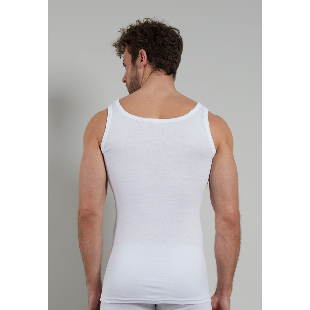 Götzburg 646441 1 White Round Neck Singlet 2 Pack