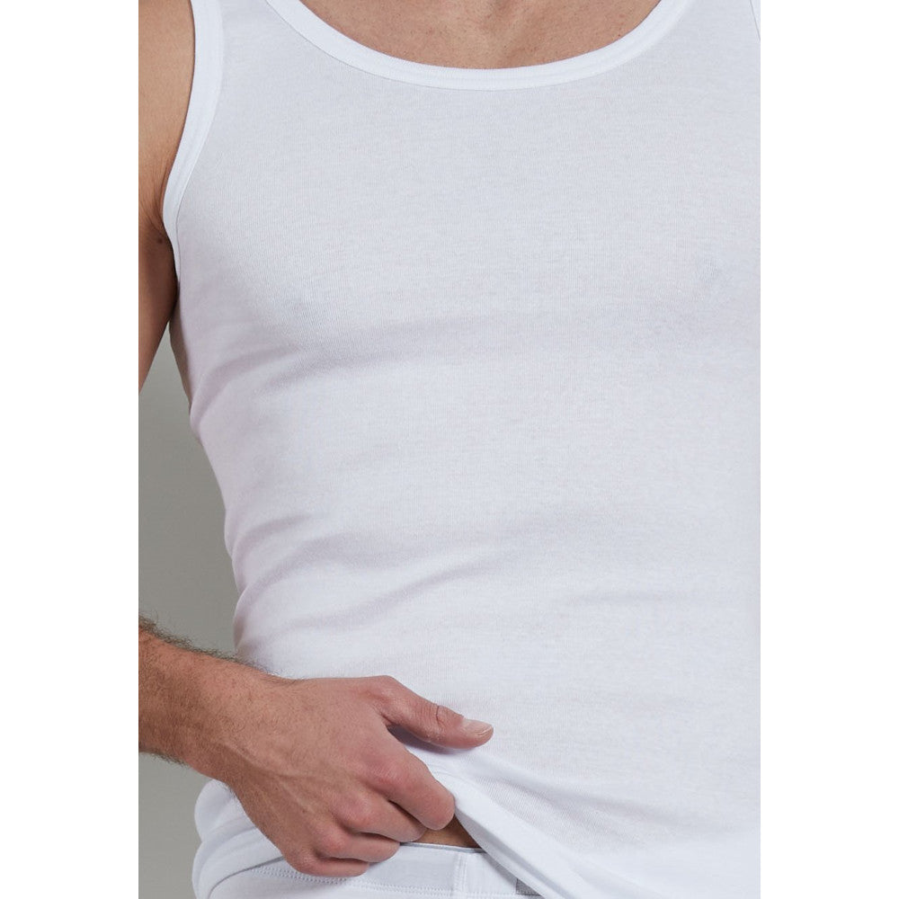 Götzburg 646441 1 White Round Neck Singlet 2 Pack