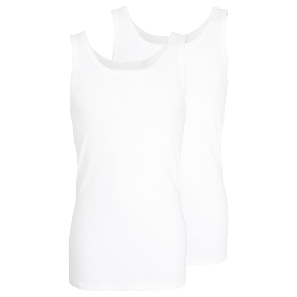 Götzburg 646441 1 White Round Neck Singlet 2 Pack