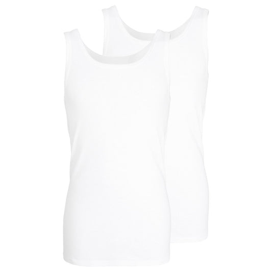 Götzburg 646441 1 White Round Neck Singlet 2 Pack