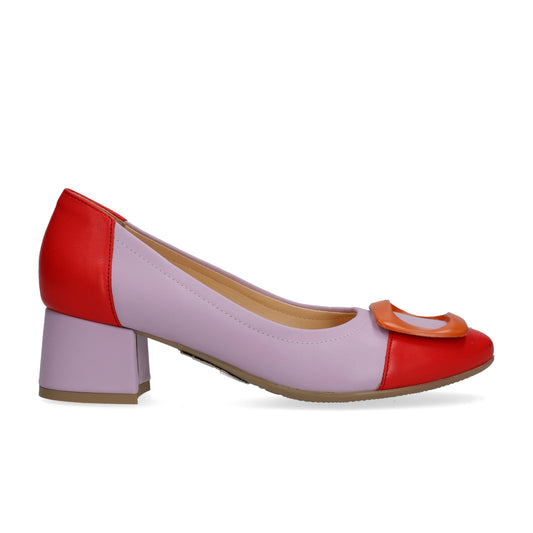 Bioeco By Arka 06631-2747+2624 Red Pink Dress Shoes