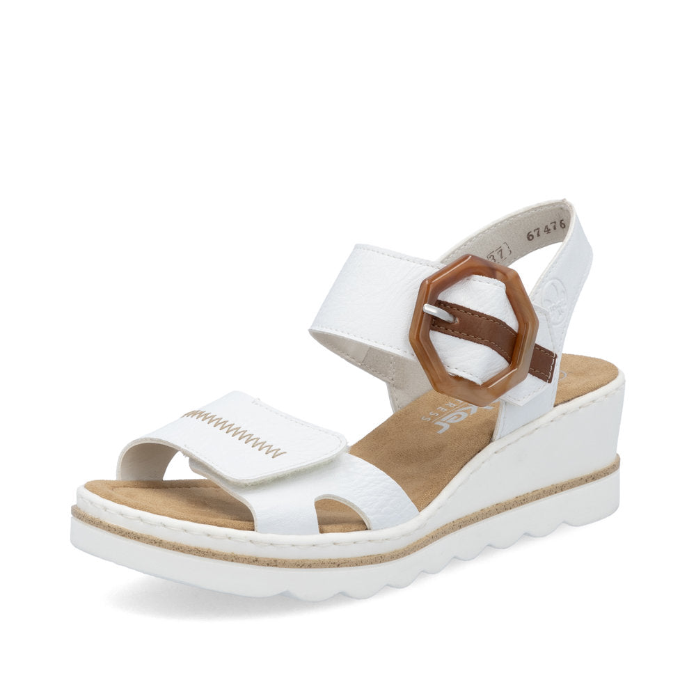 Rieker 67476-83 White Sandals
