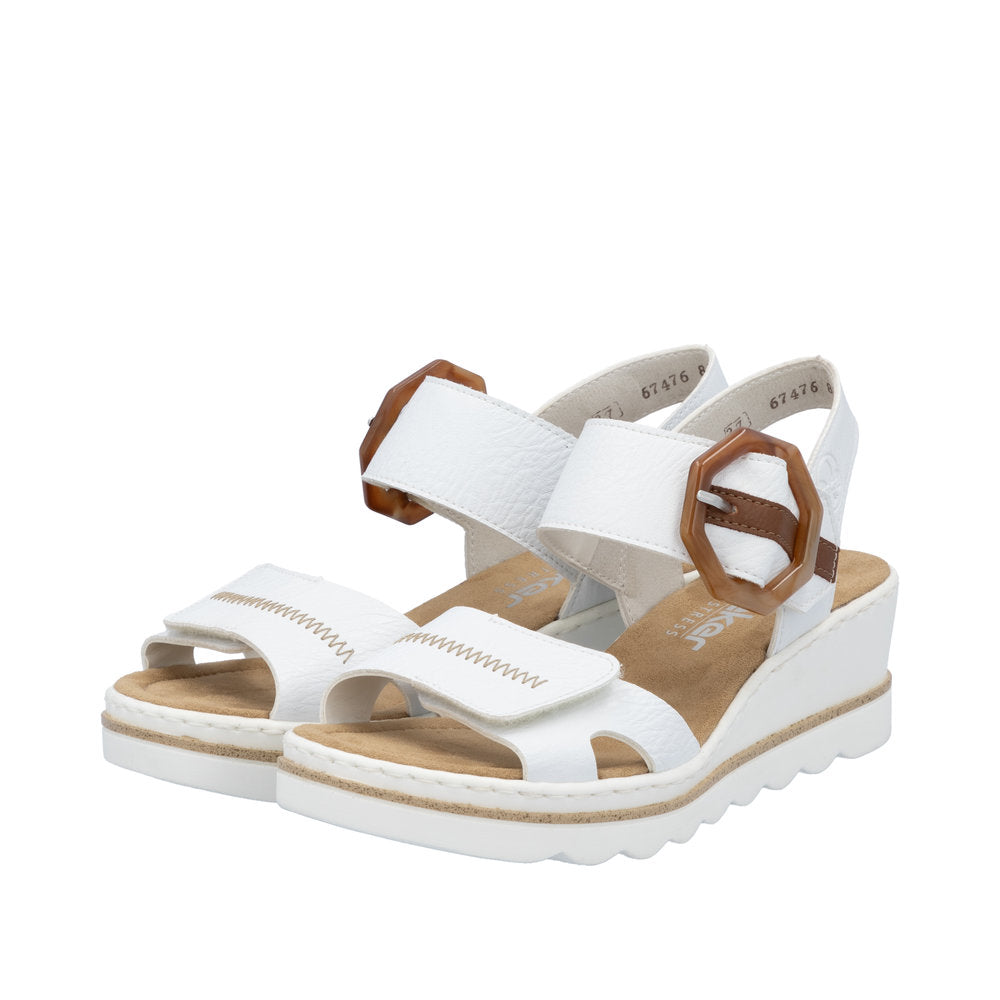 Rieker 67476-83 White Sandals