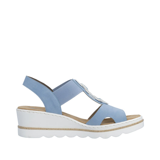 Rieker 67498-10 Aqua Blue Sandals