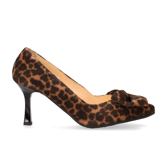 Bioeco By Arka 6863 2832+1430 Leopard Suede Dress Shoes