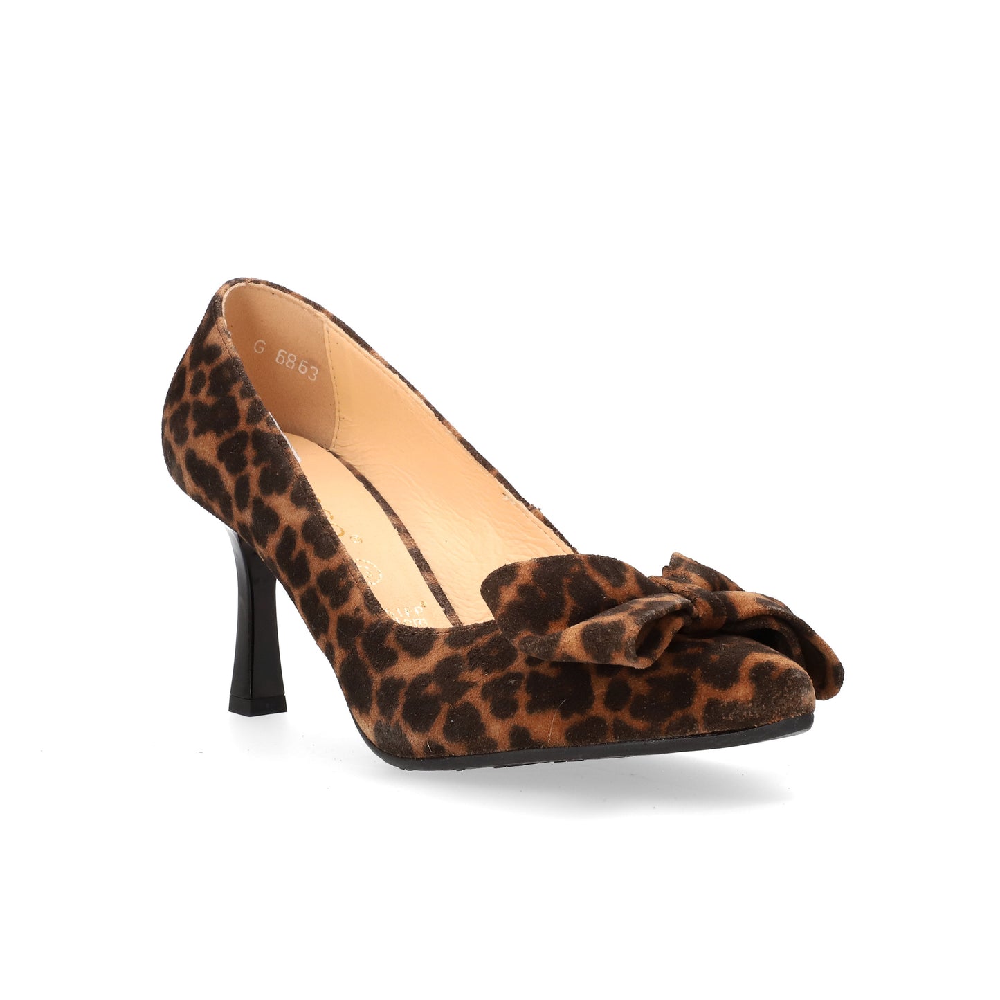 Bioeco By Arka 6863 2832+1430 Leopard Suede Dress Shoes