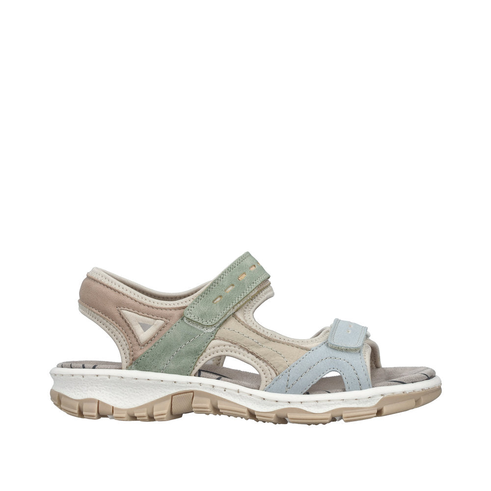 Rieker 68866-94 Blue / Cream / Peppermint Sandals