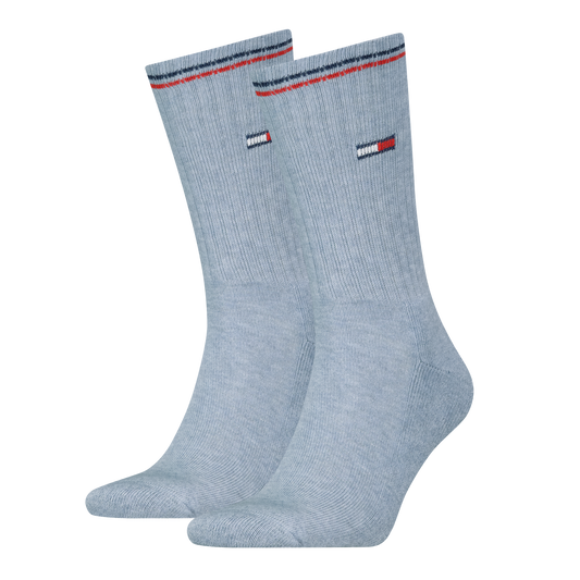 Tommy Hilfiger 701228176 004 Light Blue Melange 2 Pack Socks