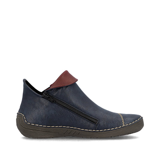 Rieker 72581-14 Blue Mid Height Boots