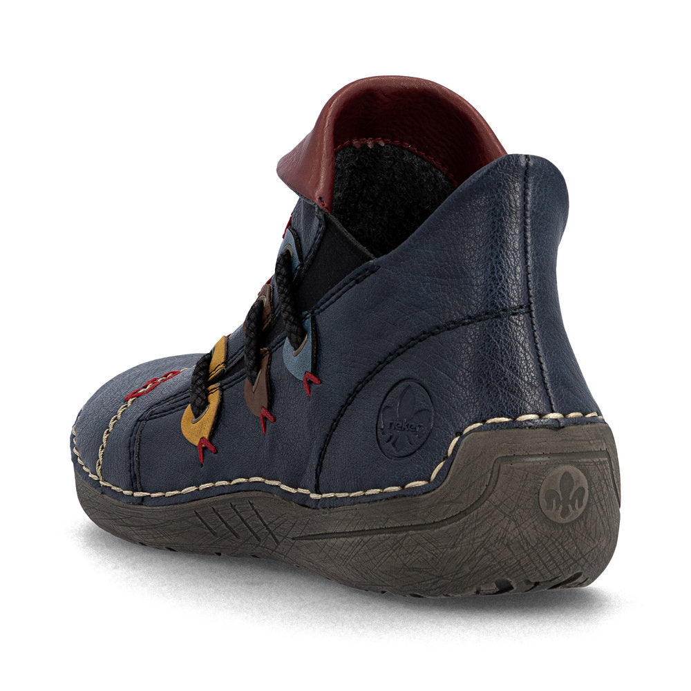 Rieker 72581-14 Blue Mid Height Boots