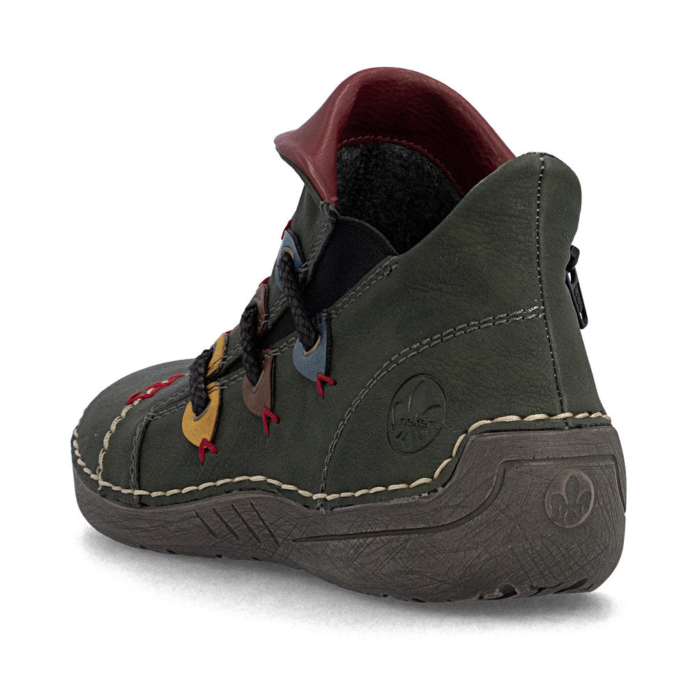 Rieker 72581-54 Green Mid Height Boots