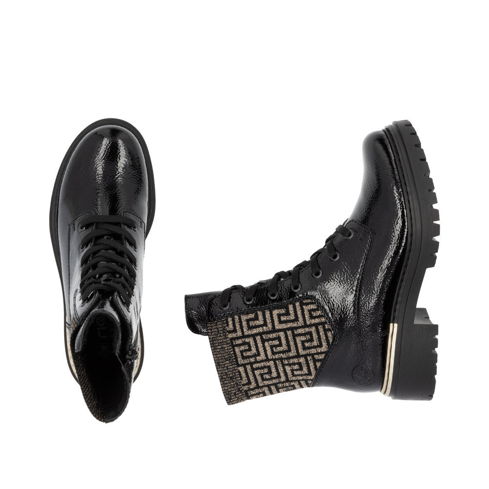 Rieker 72607-00 Black Gold Boots