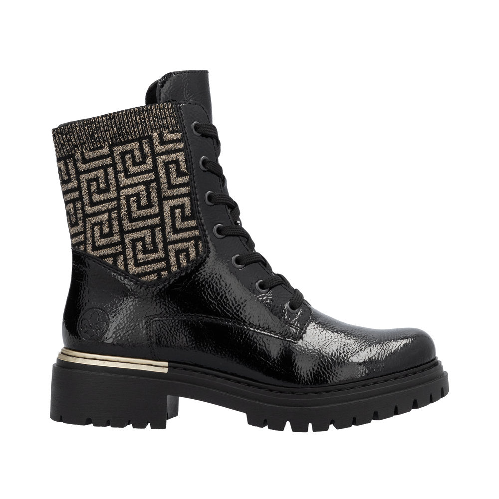 Rieker 72607-00 Black Gold Boots