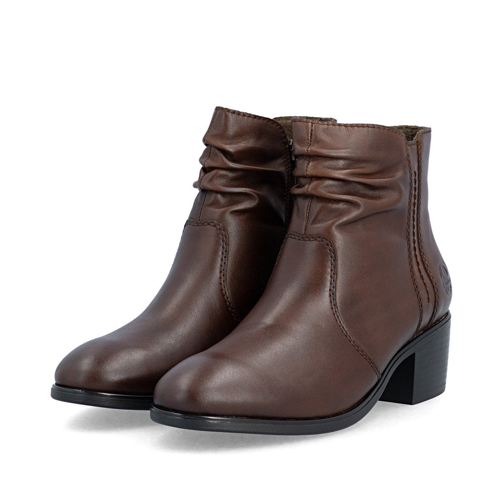 Rieker 73953-27 Brown Mid Height Boots
