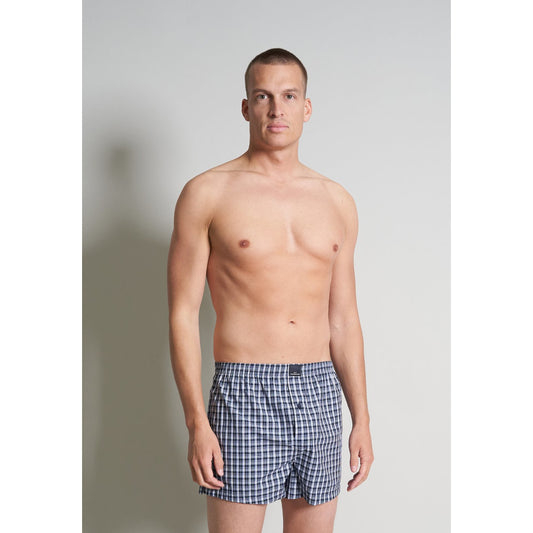 Götzburg 742598 624 Blue Woven Boxer Shorts 2 Pack