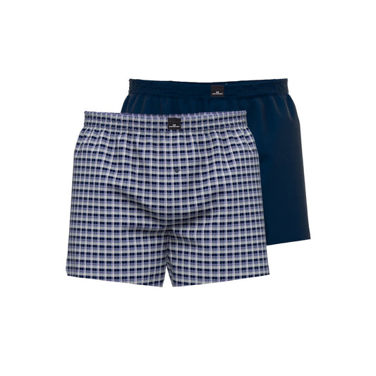 Götzburg 742598 624 Blue Woven Boxer Shorts 2 Pack
