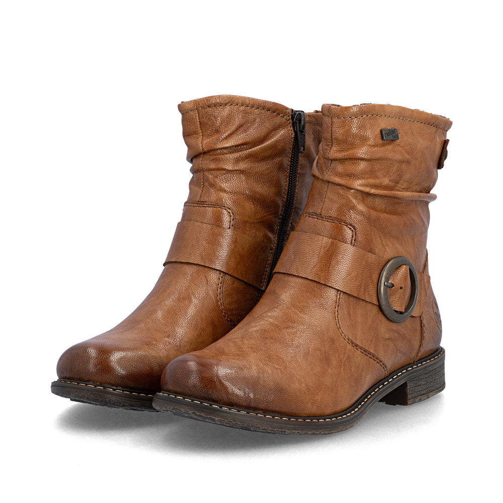 Rieker 74857-22 Brown Mid Height Boots