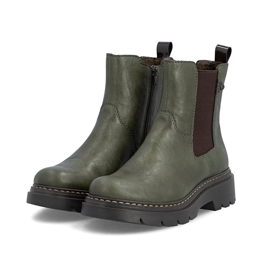 Rieker 76750-54 Green Mid Height Boots