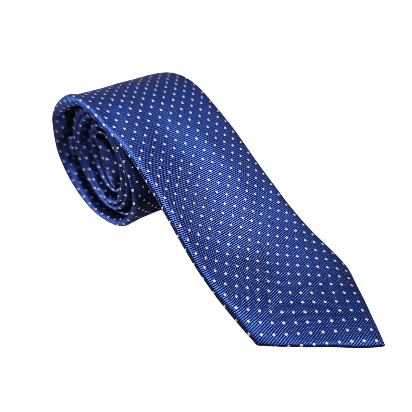 Wallace Blue Dot Silk Tie