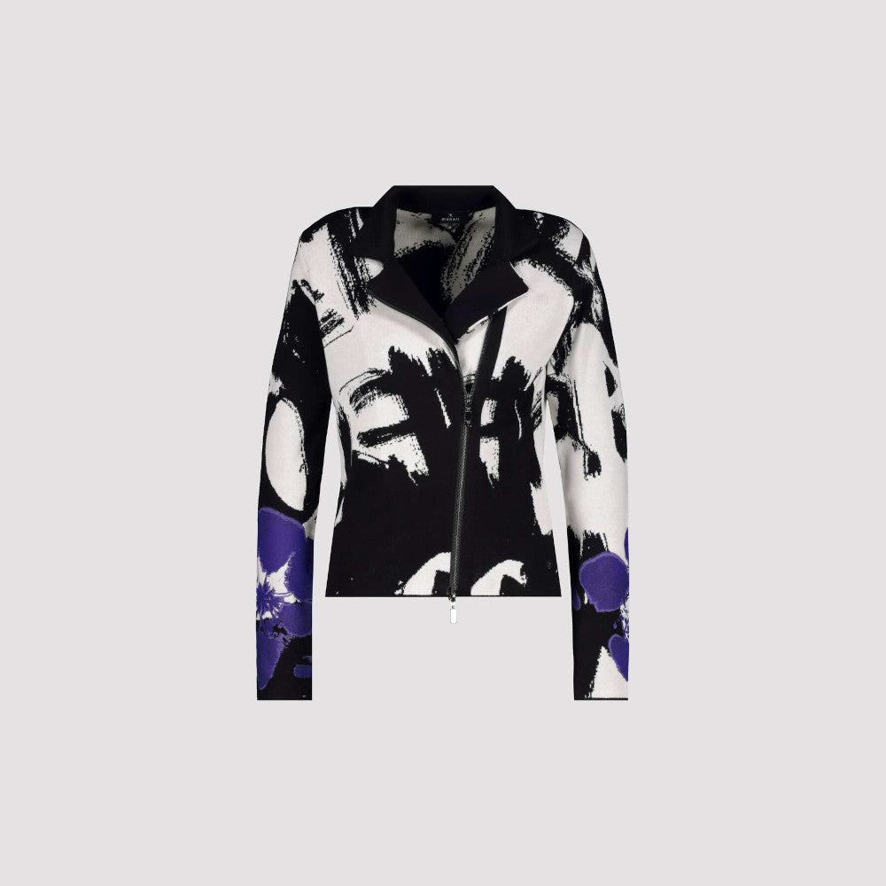 Monari 807224 998 Black Pattern Jacket