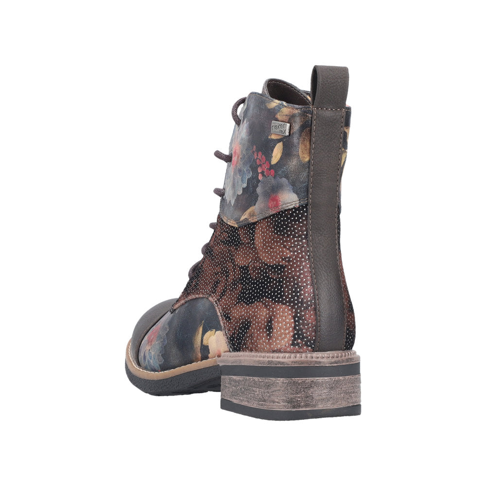 Rieker 94611-91 Multicolor Floral Boots