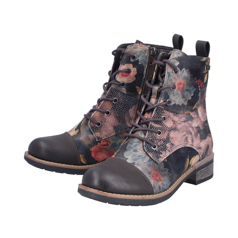 Rieker 94611-91 Multicolor Floral Boots