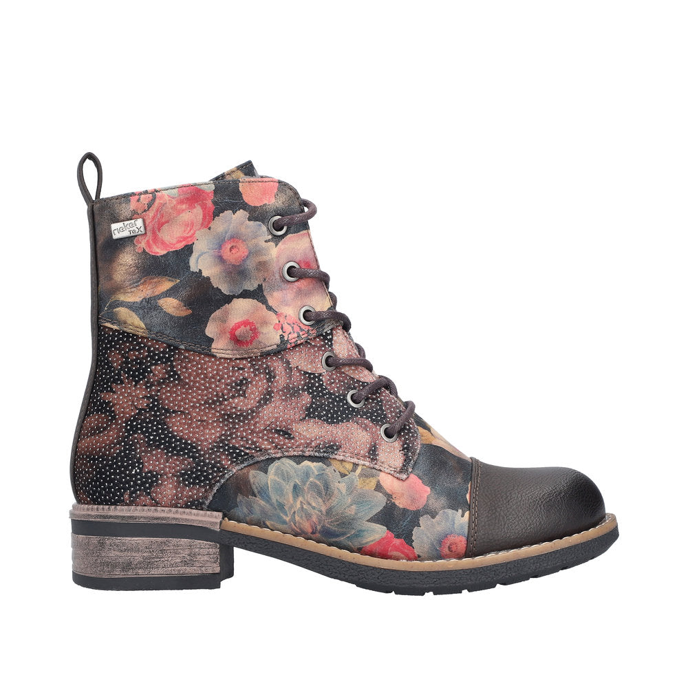 Rieker 94611-91 Multicolor Floral Boots