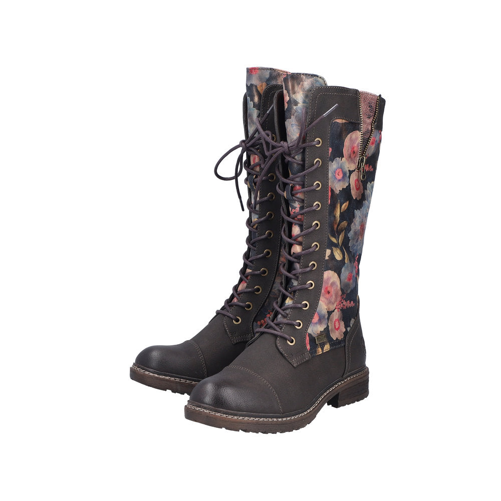 Rieker 94731-91 Multicolor Floral Boots