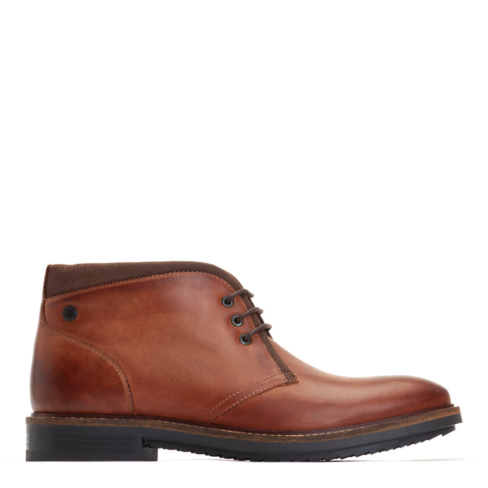 Base London Bartlett Tan Pull Up Chukka Boot
