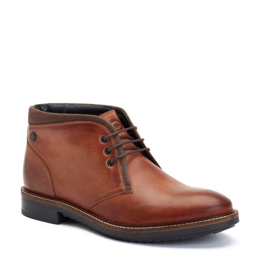 Base London Bartlett Tan Pull Up Chukka Boot