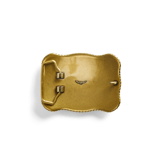 RM Williams Cloudbuster Antique Brass Trophy Buckle
