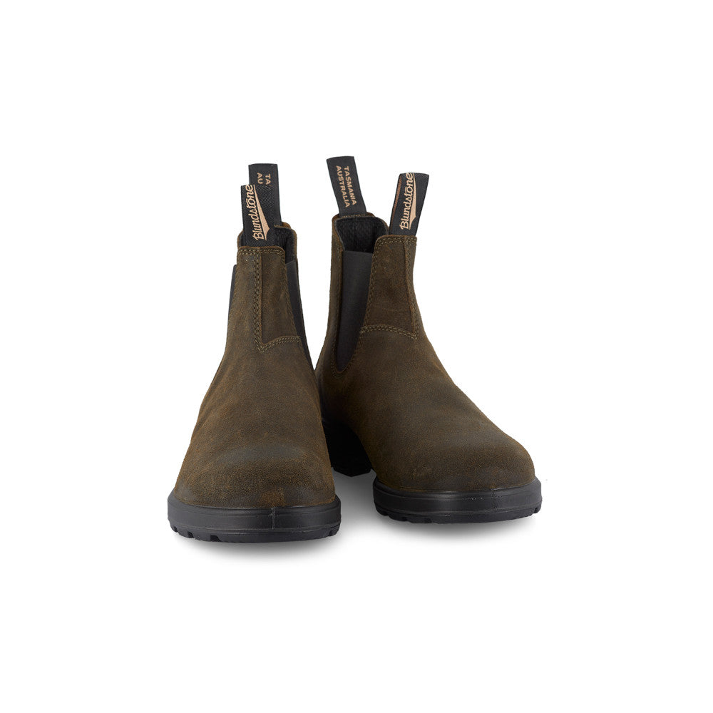 Blundstone 1615 Dark Olive Rub Suede Boots