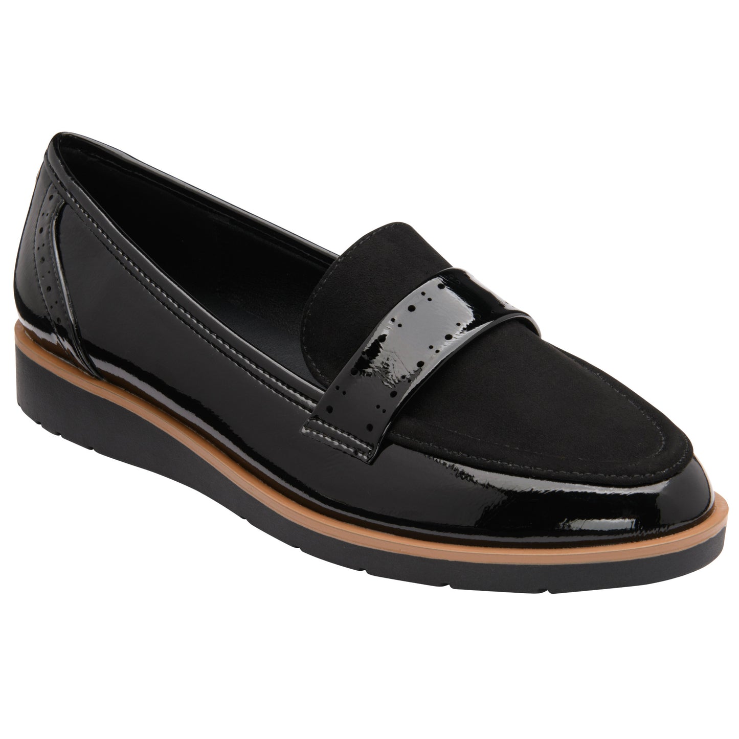 Lotus ULS423 Cambridge Black Casual Shoes